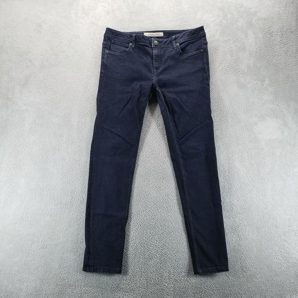 Burberry‎ Brit Jeans Womens 33 Blue Slim Skinny Mid Rise Stretch Dark Wash